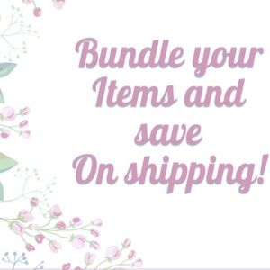 Bundle and save! I will offer discounts on all bundles.